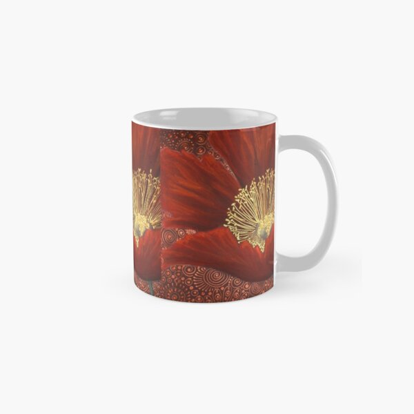 A Single Red Poppy Classic Mug