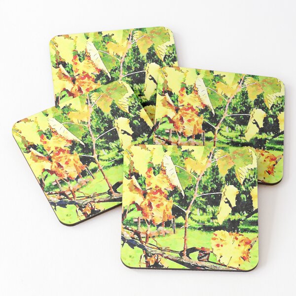 Item preview, Hortus Conclusus: branch with red and yellow leaves designed and sold by Giuseppe Cocco.