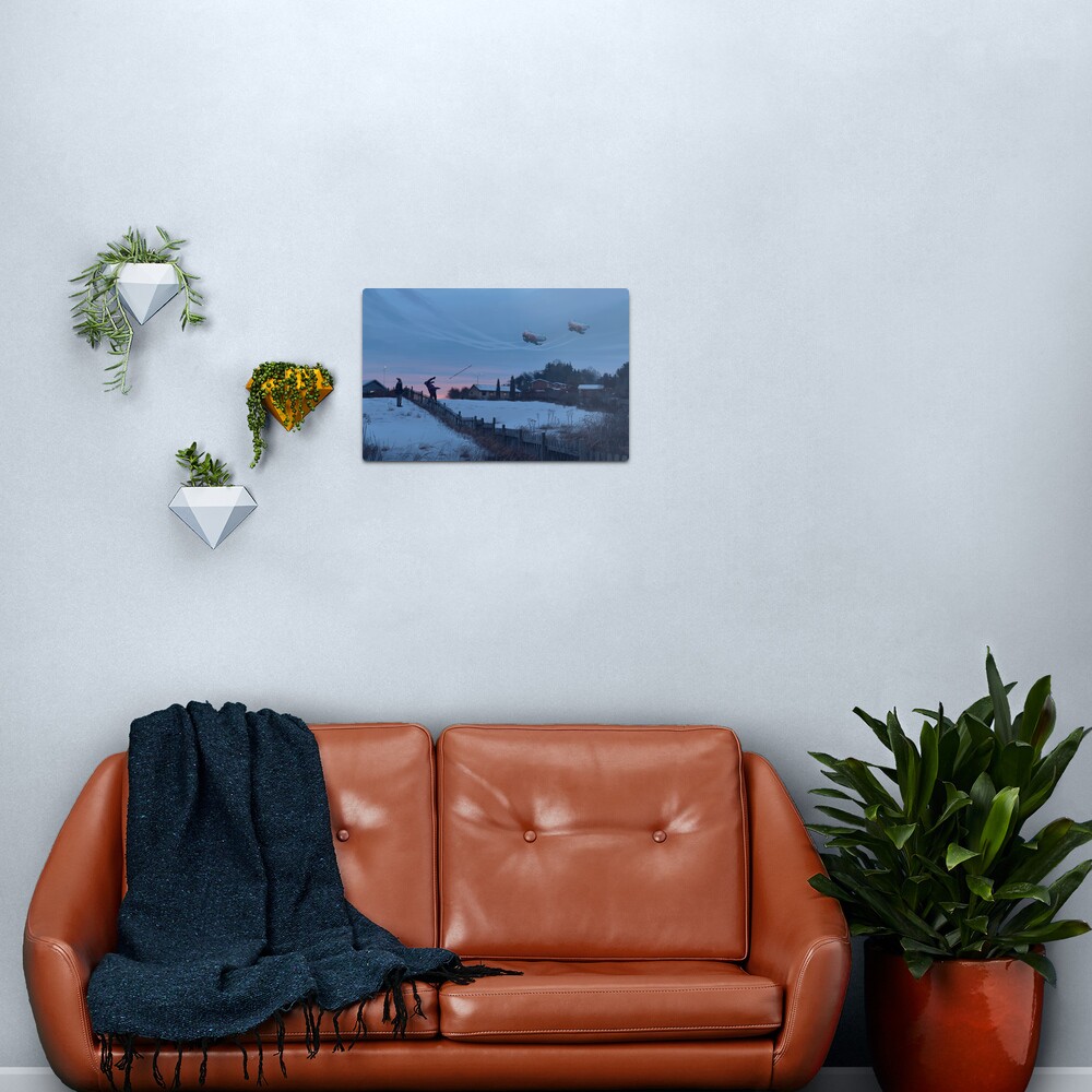 Flodhästen och Datamongot Metal Print