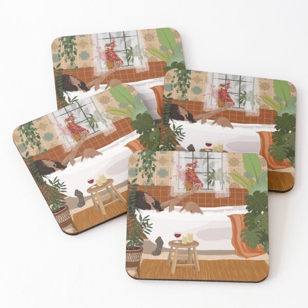 Item preview, A woman in the bathroom relaxing designed and sold by DoteHouse.