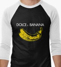 Dolce & Banana - Bananas Lovers Fruitarians Vegan Fashion Tee / Sticker Men's Baseball ¾ T-Shirt