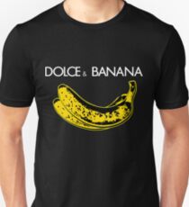 Dolce & Banana - Bananen Liebhaber Fruitaries Vegan Fashion Tee / Aufkleber Slim Fit T-Shirt