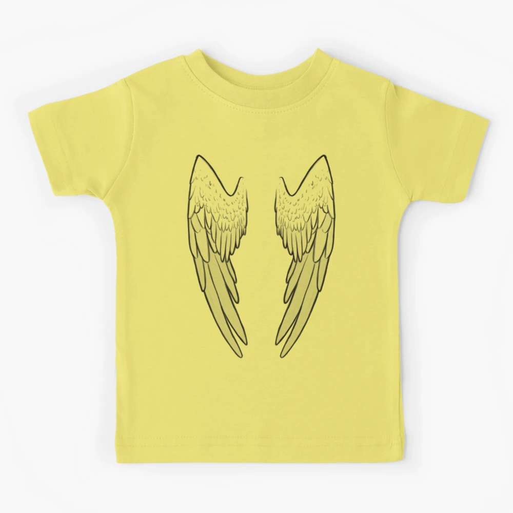 Gold Angel Wings Kids T-Shirt for Sale by Wannabe Art