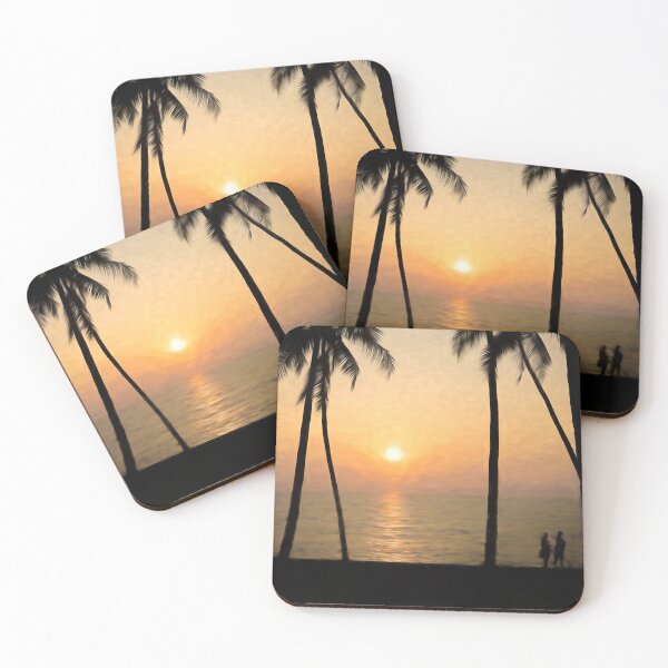 Item preview, Tropical beach at sunset (Artistic) designed and sold by Stuart Chard Photography.