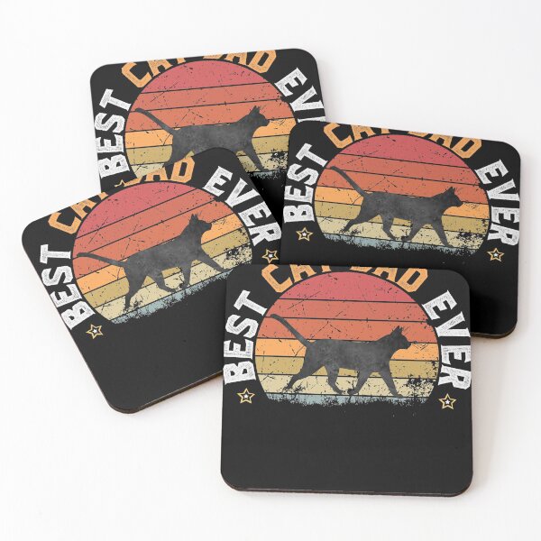 Item preview, Cat Daddy Gift Vintage Best - Cat Dad Ever designed and sold by abcxyzsma.