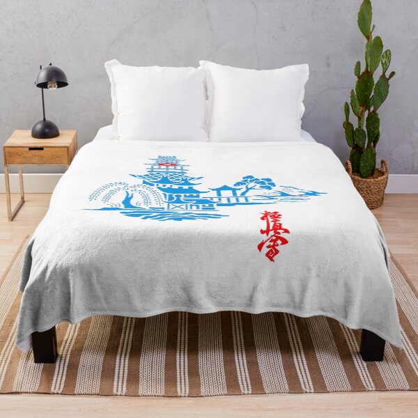 Item preview, Kyokushin Karate Pagoda Dojo Willow Scene - Martial Arts designed and sold by Zanshin-Art.