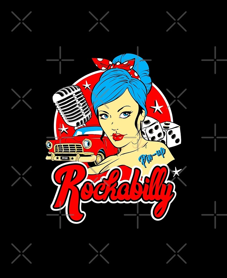 Rockabilly Pin Up Girl Vintage Classic Rock and Roll Music Sock