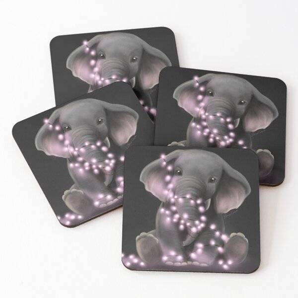 Item preview, Esca 'Pink' Elephant  designed and sold by Bronwyn Gilgallon Art.
