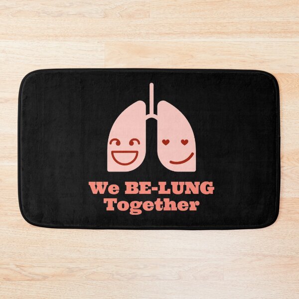 Item preview, We Be-Lung Together, funny valentine quote, funny doctor design, pulmonology designed and sold by doctors-apparel.