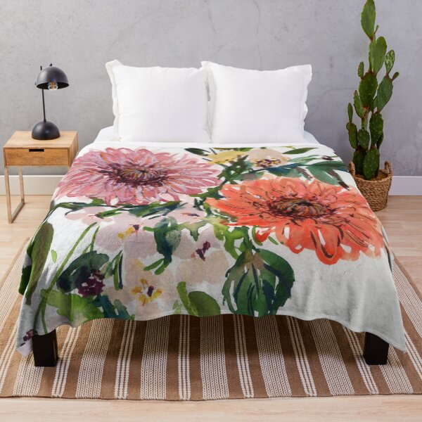 Item preview, dahlia/foxglove/phlox in watercolor designed and sold by kosarandrea.