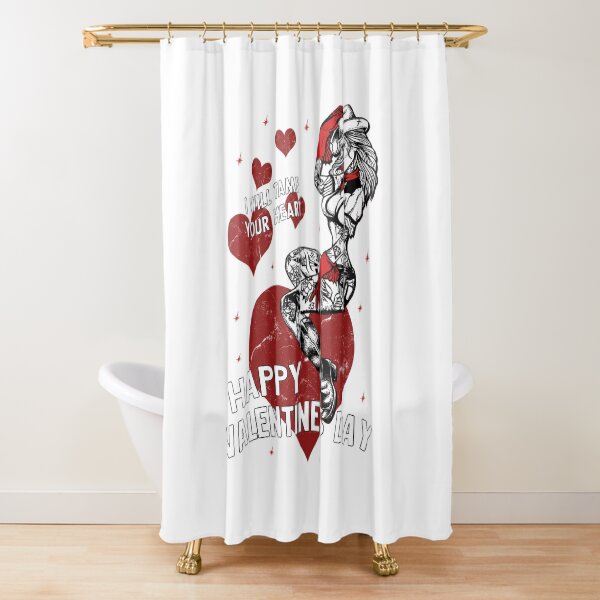 Happy Valentine´s Day Duschvorhang