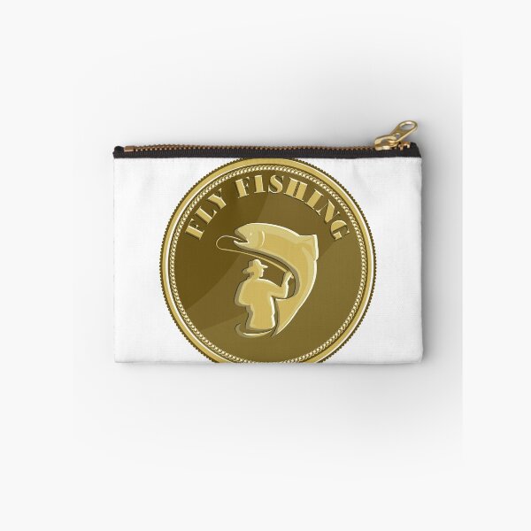 Item preview, Fly Fishing Gold Coin Retro designed and sold by patrimonio.