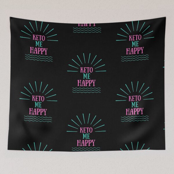 Item preview, KETO ME HAPPY  (blue/pink) designed and sold by Le Plus Three.