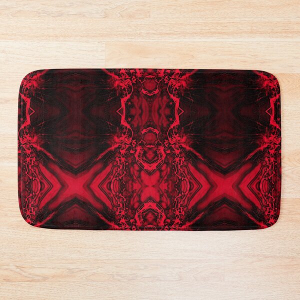 Item preview, abstract pattern cross red black larger designed and sold by tada-leipzig.