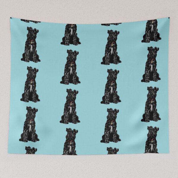 Item preview, Dennis the Black Miniature Schnauzer Dog Sitting designed and sold by NattyDesigns.