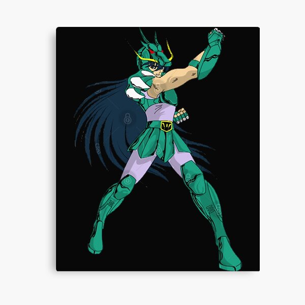 Saint Seiya - Shiryu maxi-print on 400gr. fine art canvas limited ed. of  5pcs