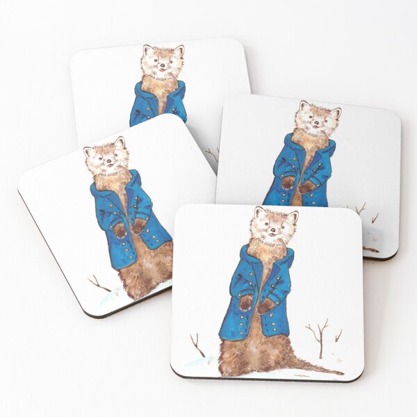 Item preview, Pine Marten in a Coat designed and sold by lindefee.