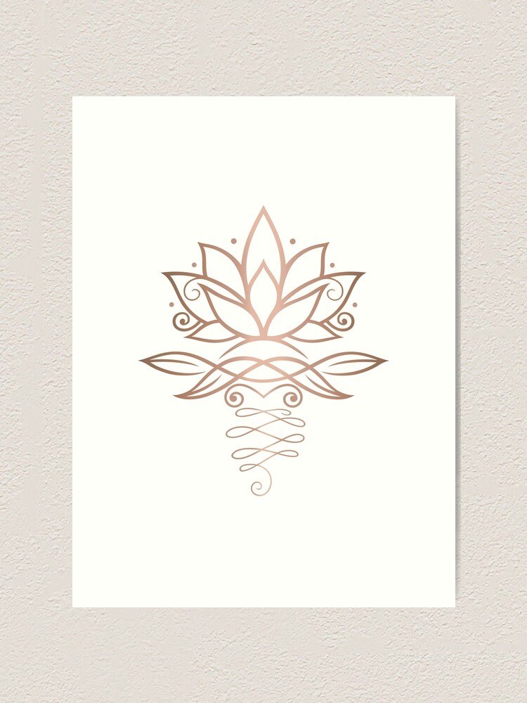 Calligraphic lotus blossom yoga symbol simple Vector Image