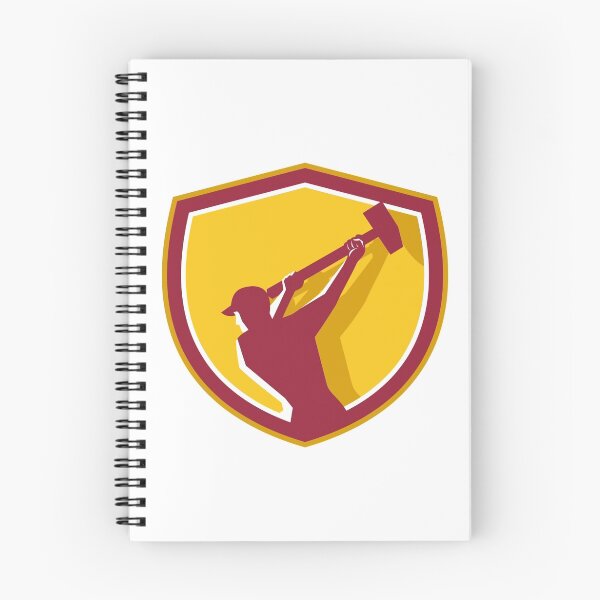 Item preview, Demolition Worker Sledgehammer Crest Retro designed and sold by patrimonio.