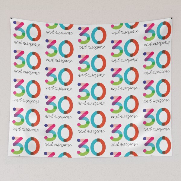 Item preview, 30 and Awesome! designed and sold by VicEllisArt.