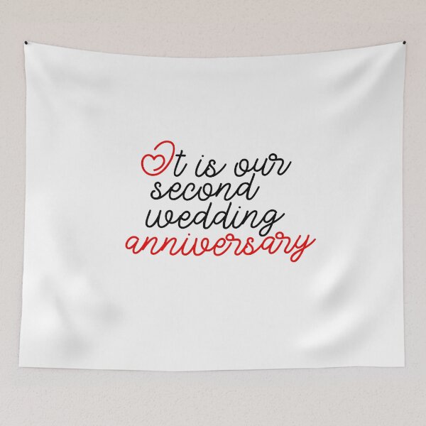 Item preview, It is our second wedding anniversary  designed and sold by Dinashop.