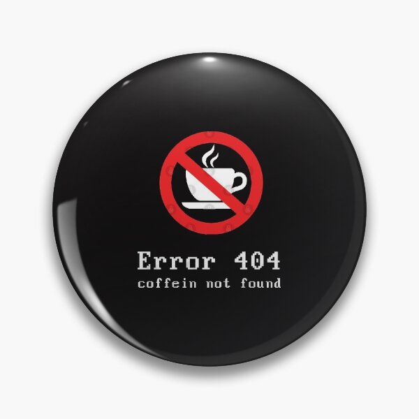 Item preview, 404 Error Coffein White designed and sold by SolenZywiec.