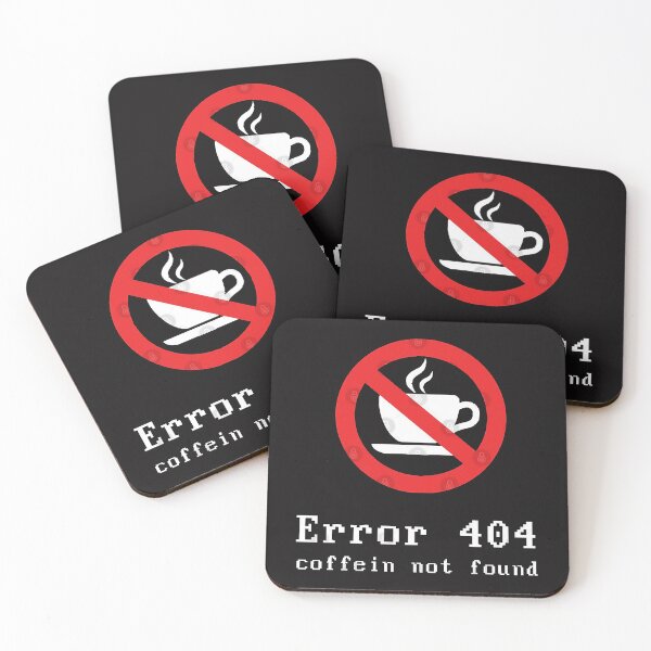 Item preview, 404 Error Coffein White designed and sold by SolenZywiec.