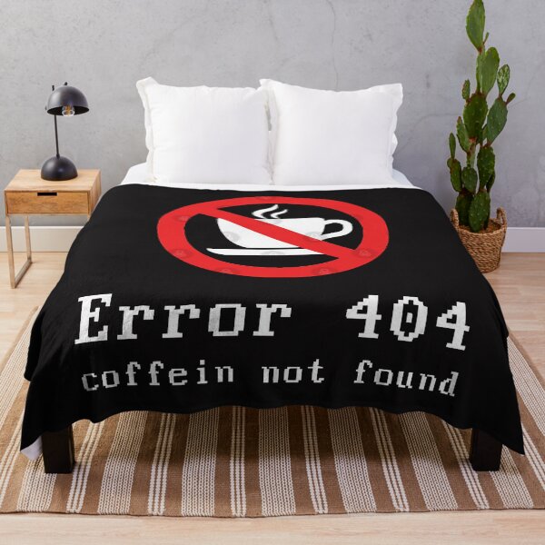 Item preview, 404 Error Coffein White designed and sold by SolenZywiec.