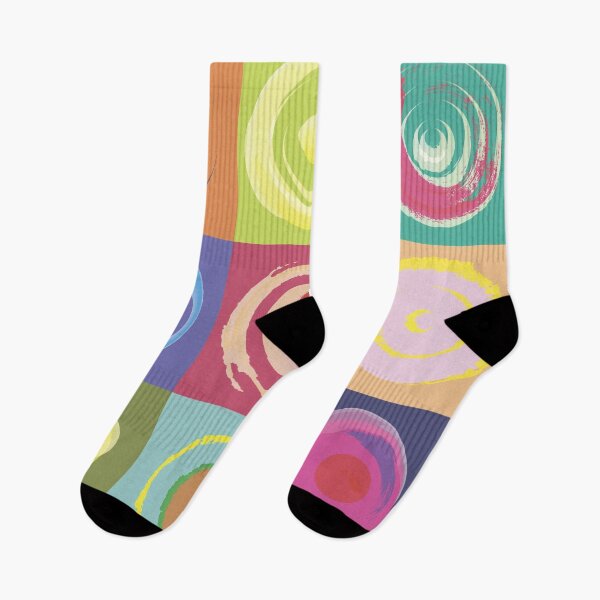 Item preview, multicolored squares with circles designed and sold by esavina.