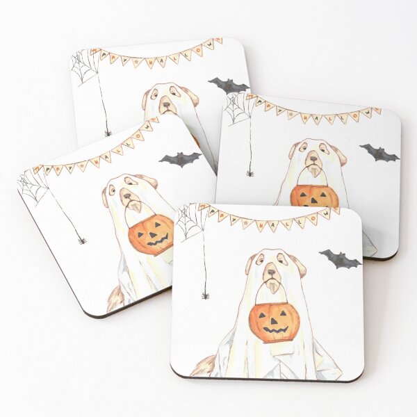 Item preview, Halloween Ghost Dog designed and sold by lindefee.