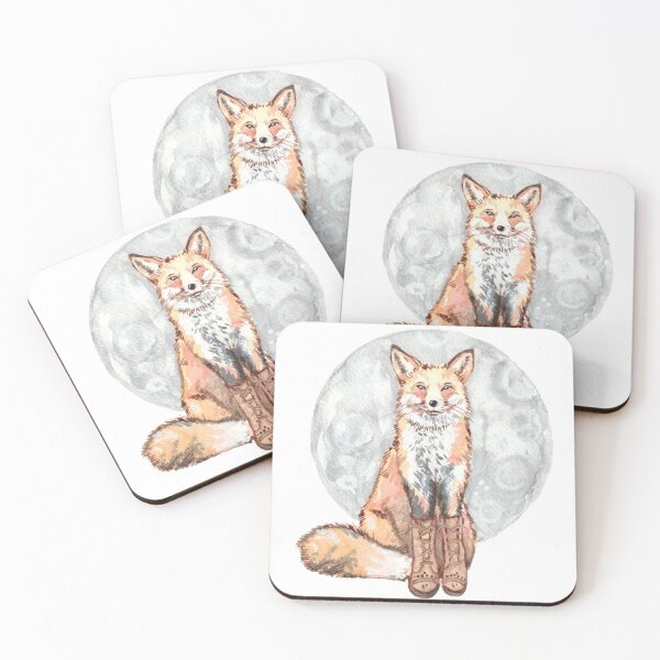 Item preview, Moon and Fox in Boots designed and sold by lindefee.