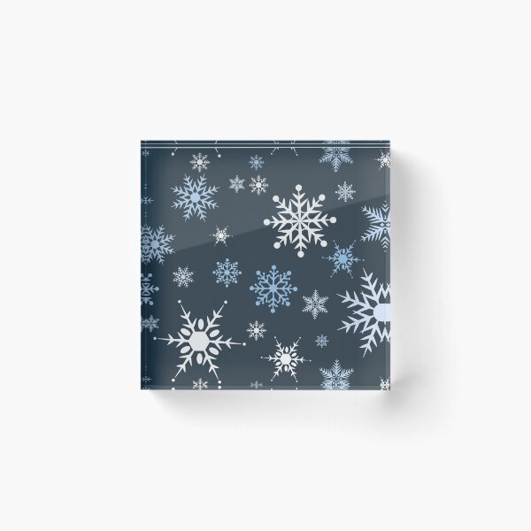 Item preview, Cute Snowflake Pattern Dark Blue designed and sold by Brawni.