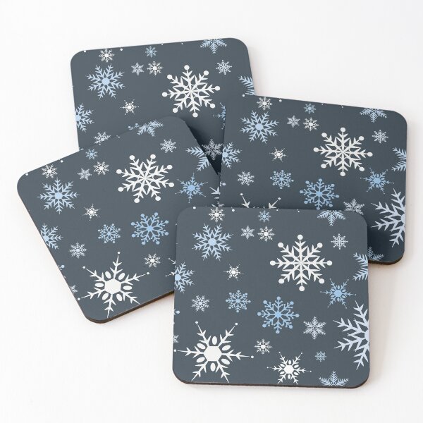 Item preview, Cute Snowflake Pattern Dark Blue designed and sold by Brawni.