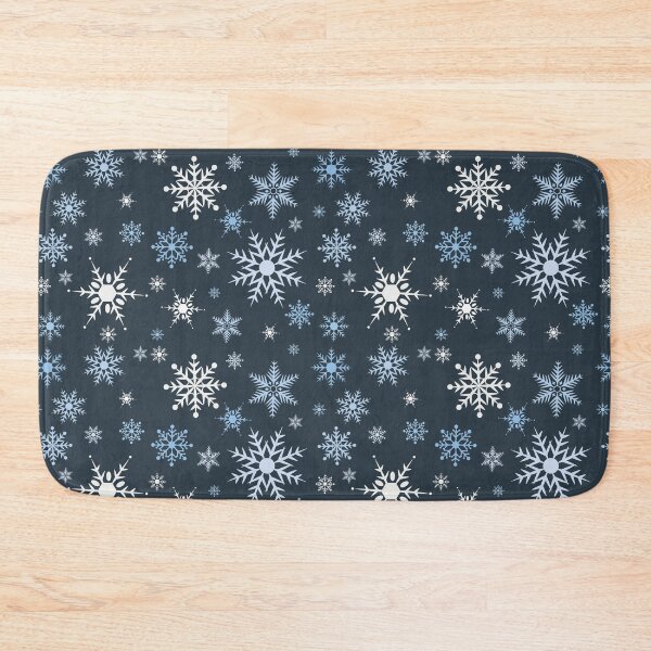 Item preview, Cute Snowflake Pattern Dark Blue designed and sold by Brawni.