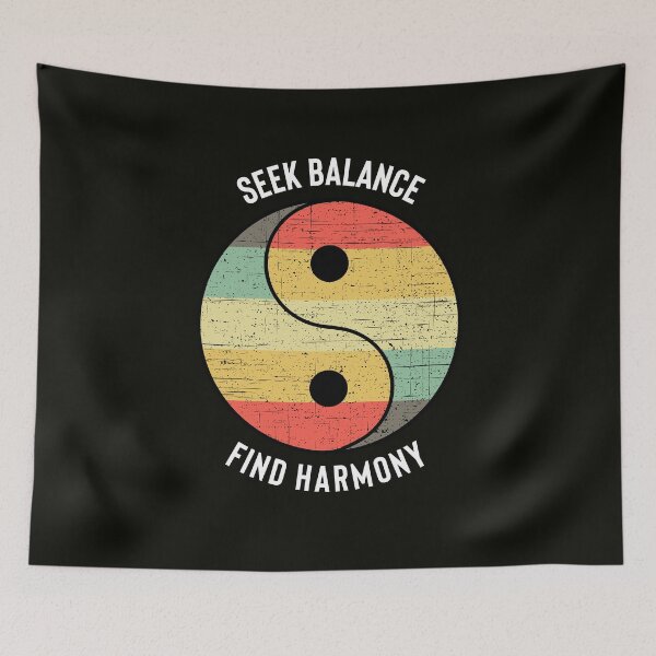 Item preview, Yin Yang - Seek Balance Find Harmony - Chinese Culture designed and sold by StoaMart.