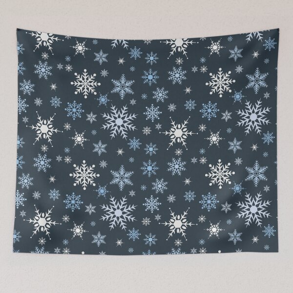 Item preview, Cute Snowflake Pattern Dark Blue designed and sold by Brawni.