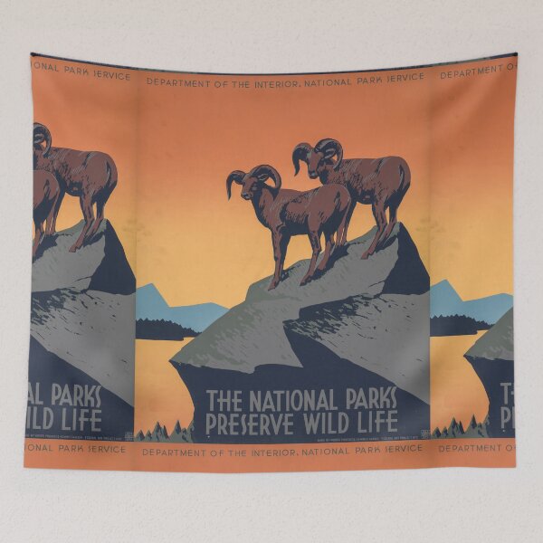 Item preview, National Parks Campaign  | Vintage 1940's designed and sold by LemonbatStudio.