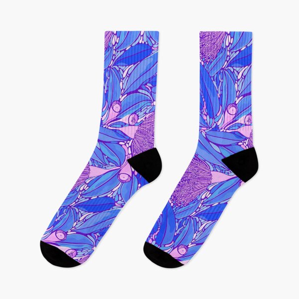 Item preview, Springtime Wildflower Pattern - Bright Pink and Blue designed and sold by Sketchbook Designs.