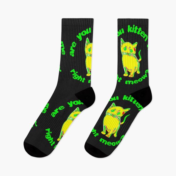Item preview, Are you kitten me right meow (green) designed and sold by DesignsofNote.