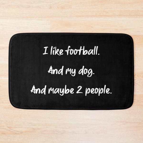 Item preview, I love football, my dog and 2 people - II designed and sold by 2Girls1Shirt.
