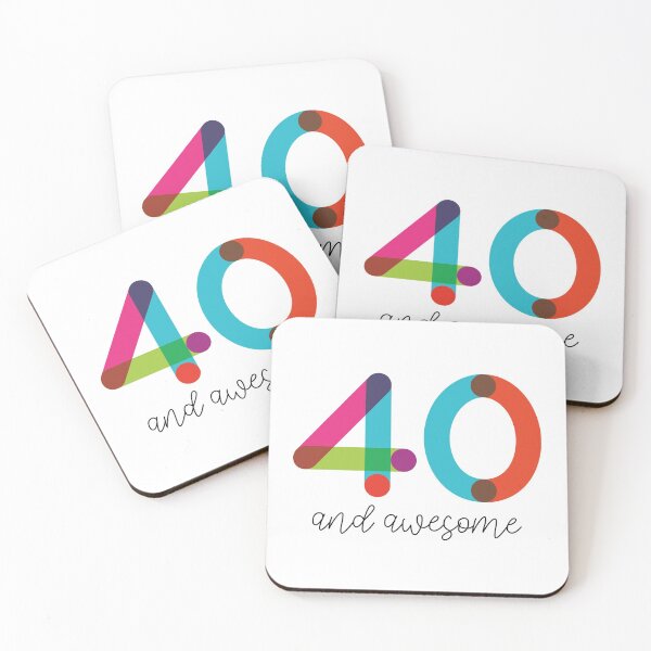 Item preview, 40 and Awesome! designed and sold by VicEllisArt.