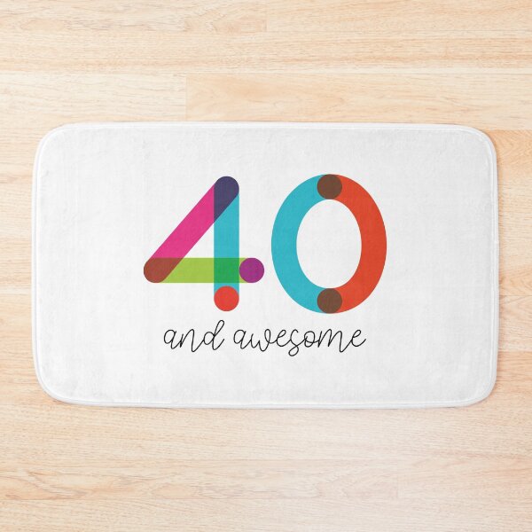 Item preview, 40 and Awesome! designed and sold by VicEllisArt.