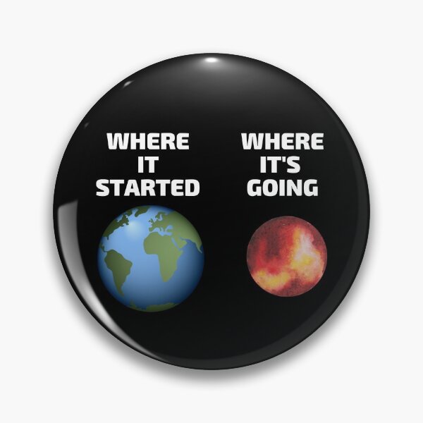 Item preview, Earth to Mars Where It Started and Where It's Going designed and sold by SunfullyYours.