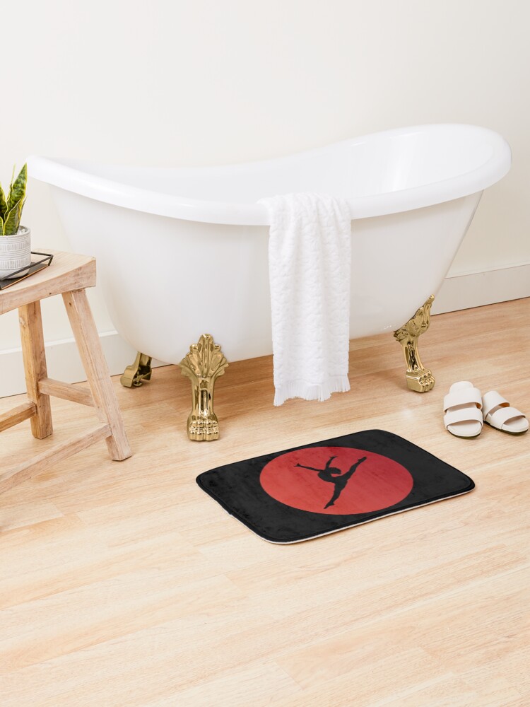 Thumbnail 2 of 6, Bath Mat, Dance In The Fire designed and sold by PureGeometry.