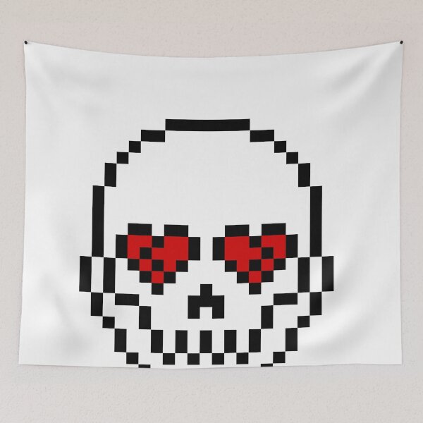 Item preview, broken heart skull designed and sold by Jasmine Rainbow.