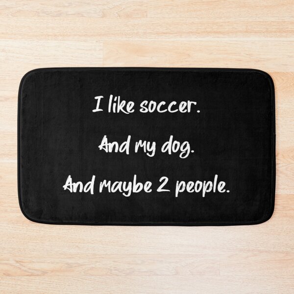 Item preview, I love soccer, my dog and 2 people - II designed and sold by 2Girls1Shirt.