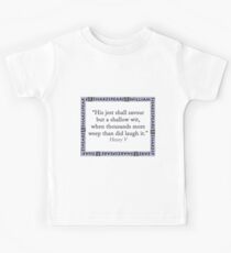 His Jest Shall Savour - Shakespeare Kids Tee
