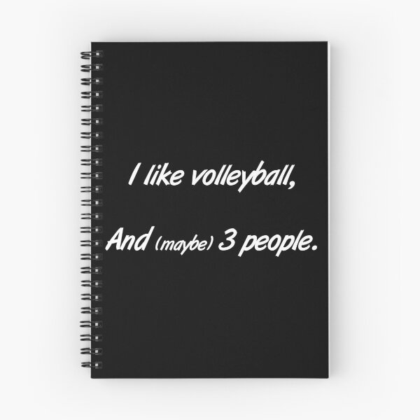 Item preview, I like volleyball, and 3 people. designed and sold by 2Girls1Shirt.