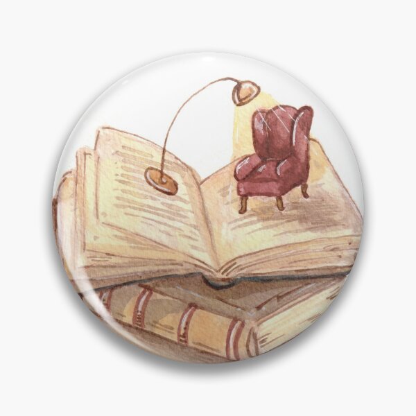 Aperçu de l'œuvre Pile de livres avec fauteuil créée et vendue par lindefee.