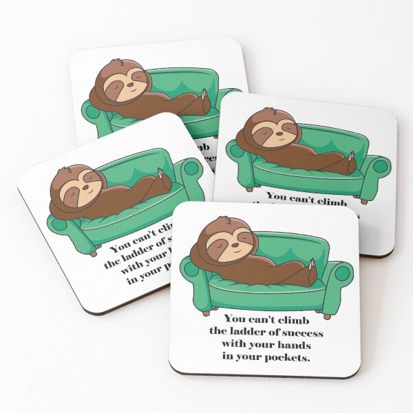 Item preview, You can't climb the ladder of success with your hands in your pockets. designed and sold by AhMath.